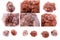 Collection of stone mineral Aragonite