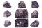 Collection of stone mineral Ilmenite