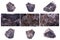 Collection of stone mineral Ilmenite