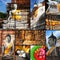 Collection of Stone statue Buddha in Thailand