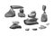 Collection of stones of various shapes Coastal pebbles,cobblestones,gravel,minerals and geological formations.Rock