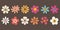 a collection of straightforward flower vector icons, a vector of a flat flower,
