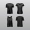 Collection of t-shirts and singlet. Vector illustration decorative design