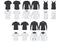 Collection of t-shirts and singlets. Vector illustration decorative design