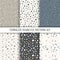 Collection of terrazzo backgrounds. Seamless pattern.