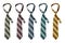 Collection of ties of different colors
