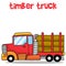 Collection of timber truck cartoon