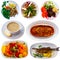 Collection of Turkish cuisine dishes