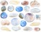 Collection of various moonstone gemstones