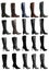Collection of various types of knee high boots