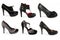 Collection of various types of stiletto shoes