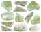 Collection of various vesuvianite gemstone