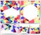 Collection of vector colorful templates geometric elements