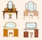 Collection of Vector dressing table