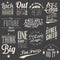 Collection of vector inspirational lettering