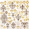 Collection of vector royal fleur de lis for design