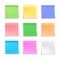 Collection of vector sticky notes