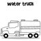 Collection of water truck transportation