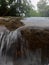 Collection of waterfall photos That is clear to see a background with stones and moss