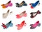 Collection of woman summer shoes