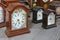 A collection of wooden cased carriage clocks