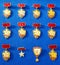 Collection of World War II Soviet medals