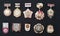 Collection of World War II Soviet medals