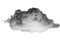 Collections of separate white clouds on a black background have real clouds. White cloud isolated on a black background realistic