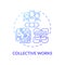 Collective works concept icon