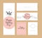 Collectoin of vector flat hand drawn holiday congratulation cards.