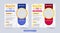 College admission and study purpose social media post design. Academic course template for educational purposes with red and blue