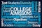 College Admissions Word Cloud