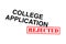 College Application Rejected