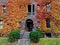 College building with fall ivy
