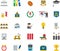 COLLEGE & EDUCATION colored flat icons
