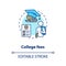 College fees concept icon