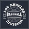 College Los angeles division sport baseball, t-shirt graphics.