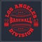 College Los angeles varsity division sport baseball america typography, t-shirt graphics. Very easy to use for apparel.
