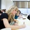 College student sitting in a classroom