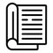 College writing icon, outline style