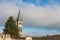 Collegial church Eglise Collegiale of Saint Emilion, France, taken during the afternoon surrounded by the medieval part of town