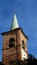 Collegiata ancient church. Bell Tower. Medioeval village. Castiglione Olona Italy