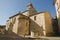 Collegiate church of San Quirico in the Romanesque style located in the medieval Tuscan village of San Quirico d`Orcia