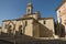 Collegiate church of San Quirico in the Romanesque style located in the medieval Tuscan village of San Quirico d`Orcia