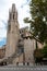 Collegiate Church of Sant Felix, as seen from the street, Girona, Spain