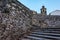 The collegiate church of Santa MarÃ­a del Cluniaco, typical popular architecture Santiago`s road province of Leon, Castilla y Le