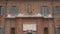 Collegio Cairoli entrance with flags in Pavia, PV, Italy