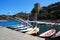 collioure, Colliure, small french village with a fortress in a sunny day of summer.