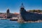 Collioure port gate and lighthouse