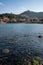 Collioure view from the other side of the bay with Fort of Saint Elme on the top of the village